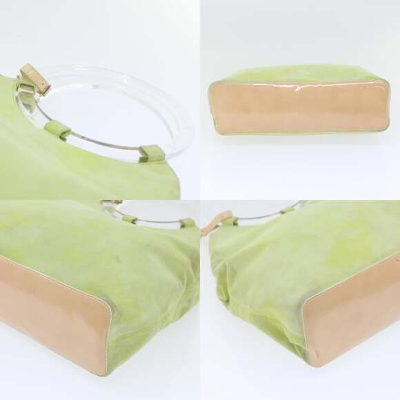 CELINE Hand Bag Suede Green - Picture 10 of 13